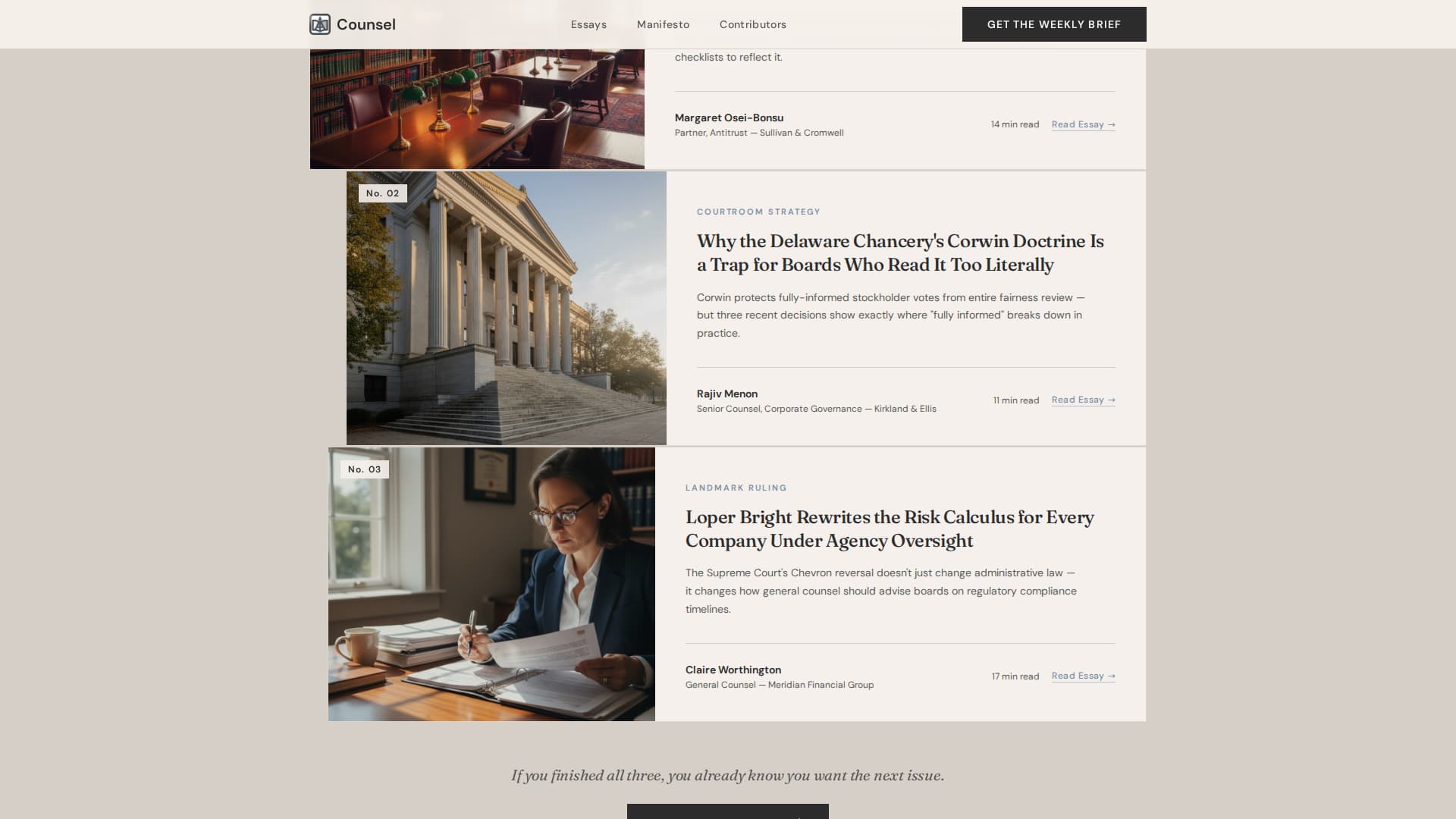Counsel - Authoritative Legal Landing Page Template