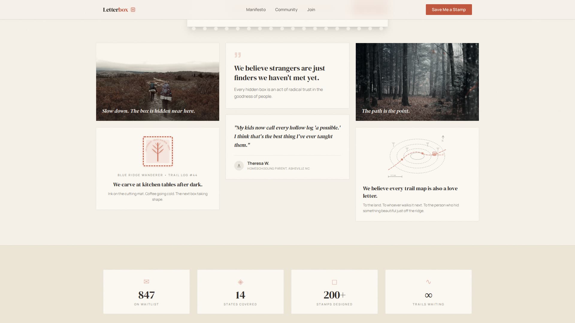 Letterbox - Artisan Community Landing Page Template