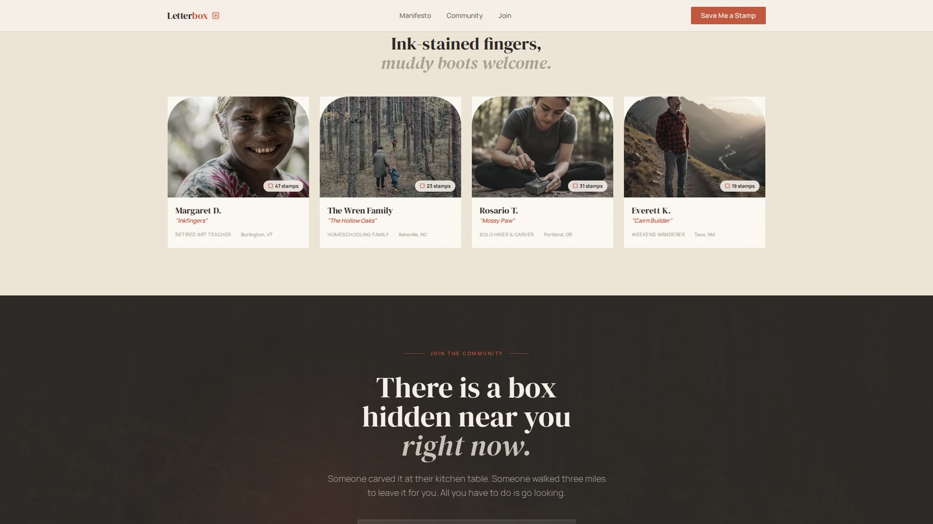 Letterbox - Artisan Community Landing Page Template