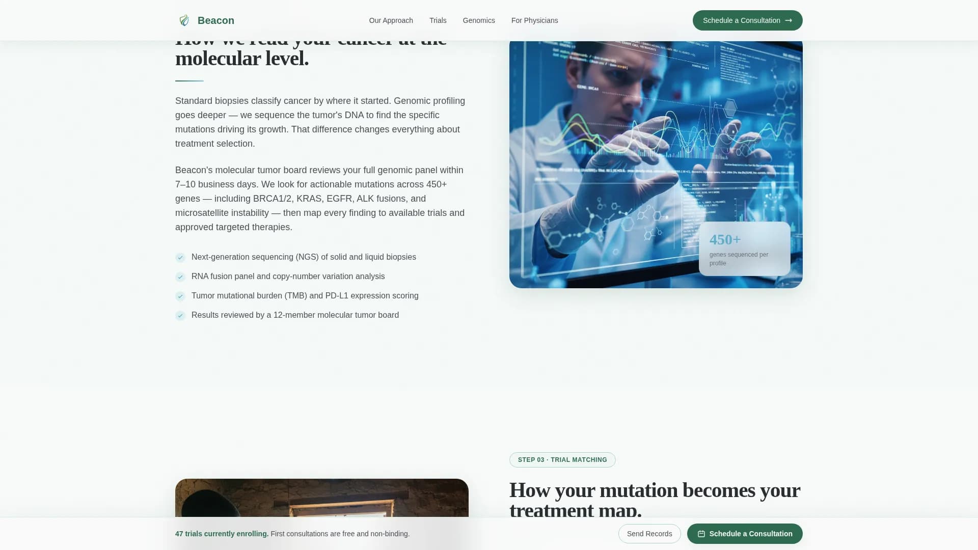 Oncology Medicine Education Website Template