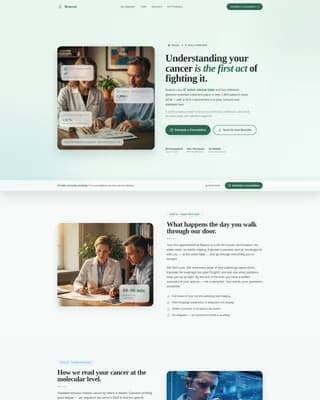 Oncology Medicine Education Website Template