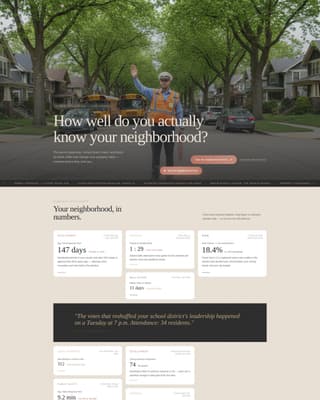 Dispatch - Authoritative Community Landing Page Template