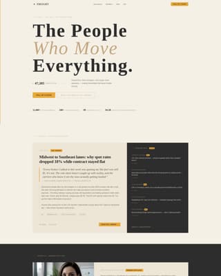 Freight - Dynamic Logistics Landing Page Template
