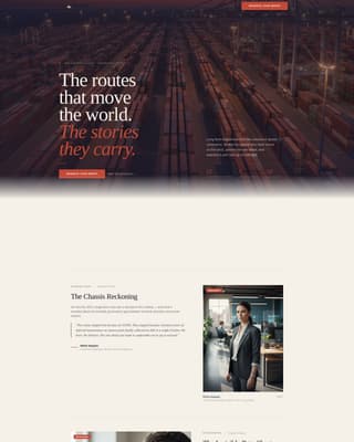 Manifest - Compelling Logistics Landing Page Template