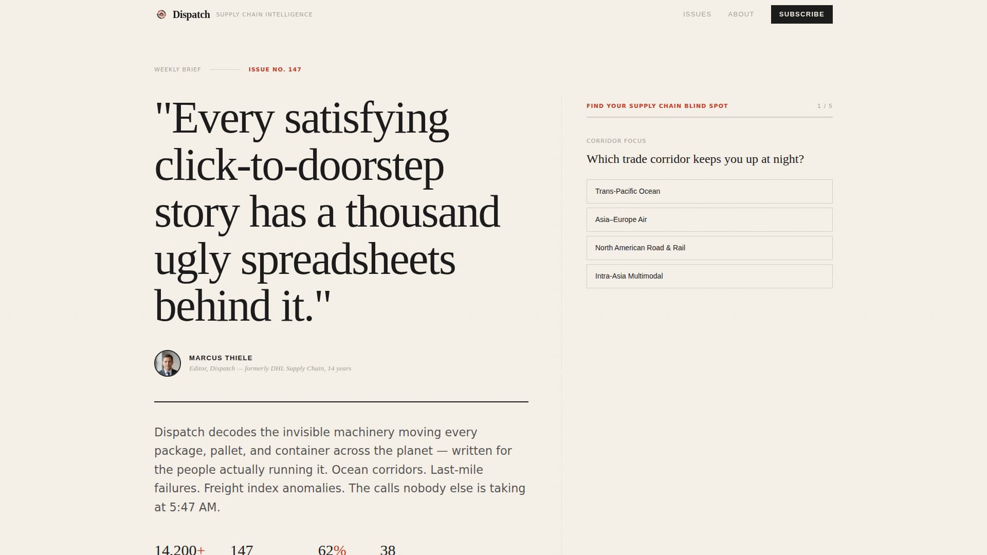 Logistics - Highconverting Newsletter Landing Page Template