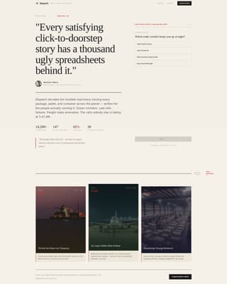 Logistics - Highconverting Newsletter Landing Page Template