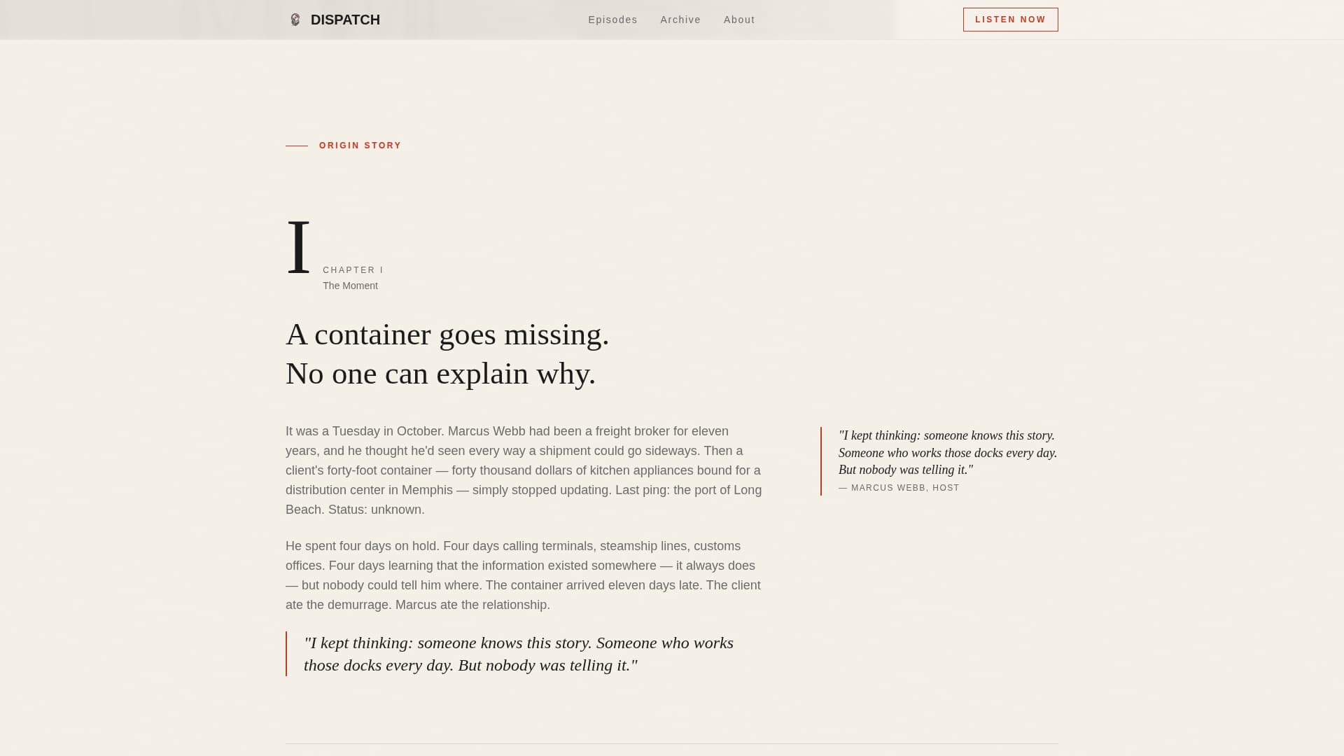 Dispatch - Compelling Logistics Landing Page Template
