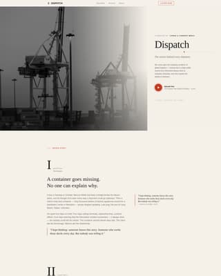 Dispatch - Compelling Logistics Landing Page Template