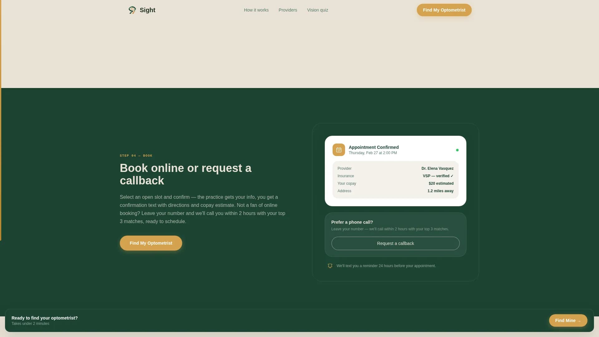 Optometrist Directory Website Template