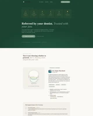 Surgicaltrust - Authoritative Oral Surgeon Landing Page Template
