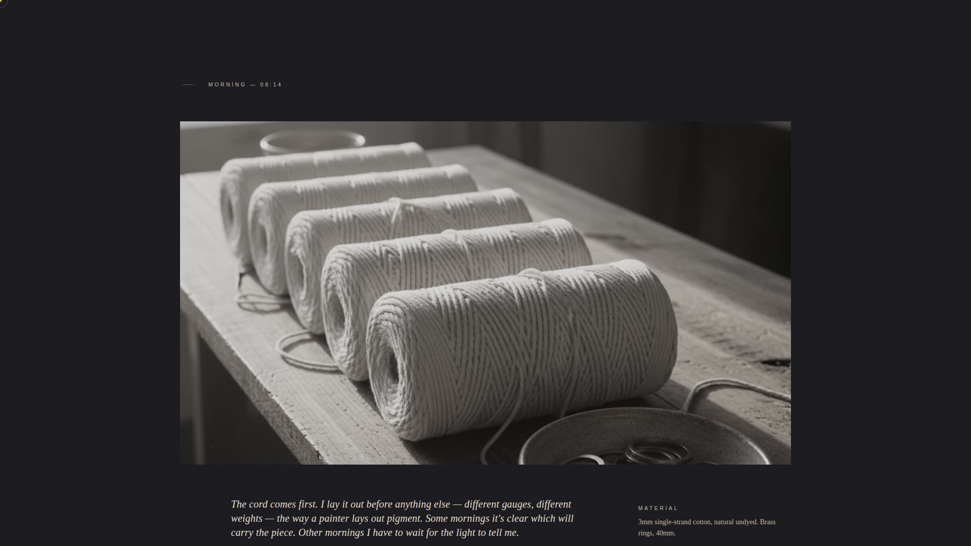 Knot - Cinematic Fiberart Landing Page Template