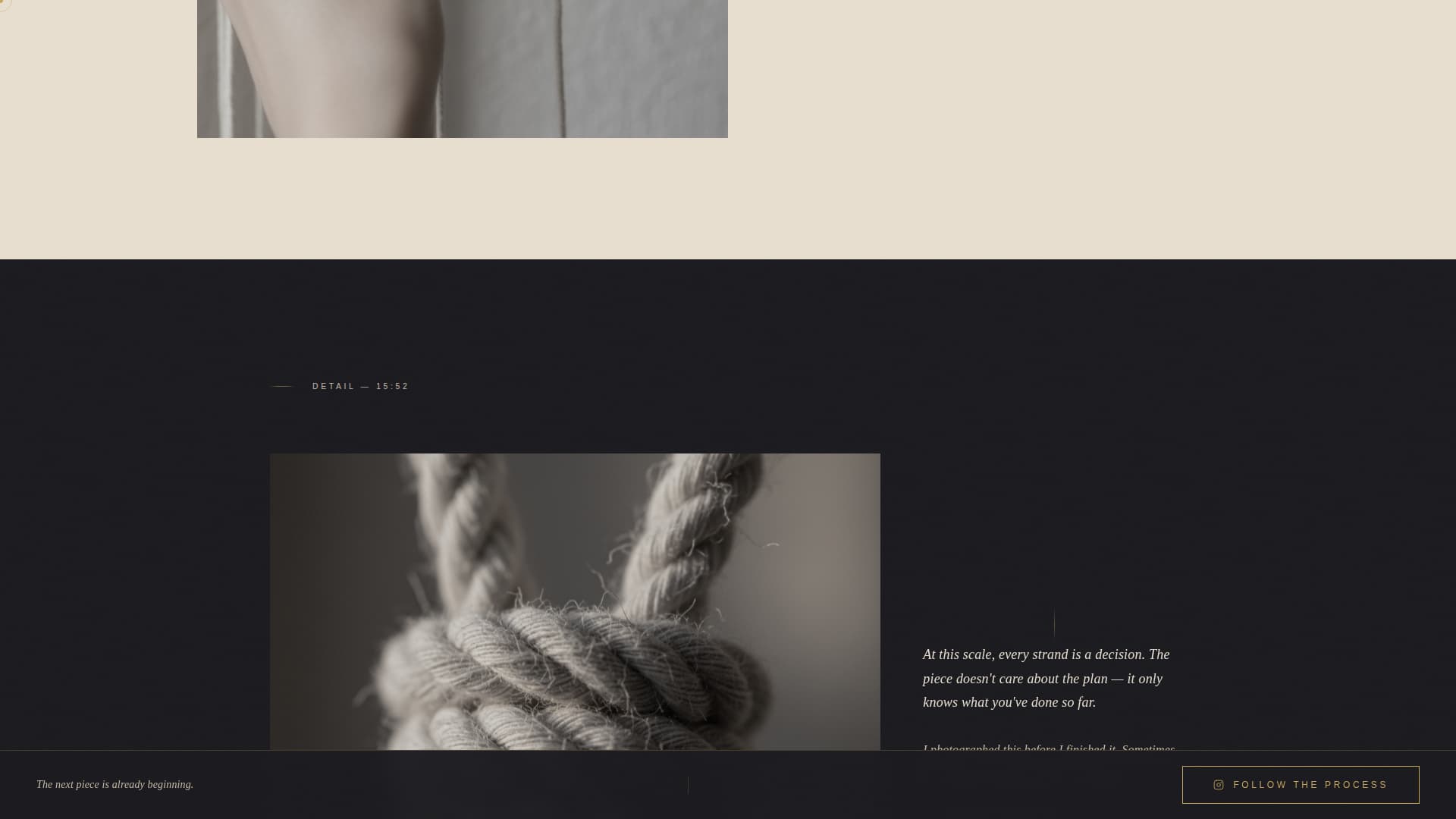 Knot - Cinematic Fiberart Landing Page Template