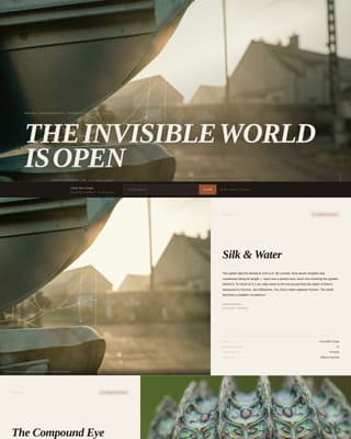 Macro - Editorial Photography Landing Page Template