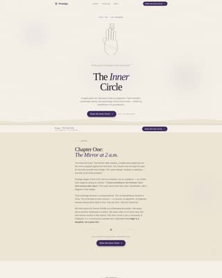 Prestige - Enchanting Magic Landing Page Template