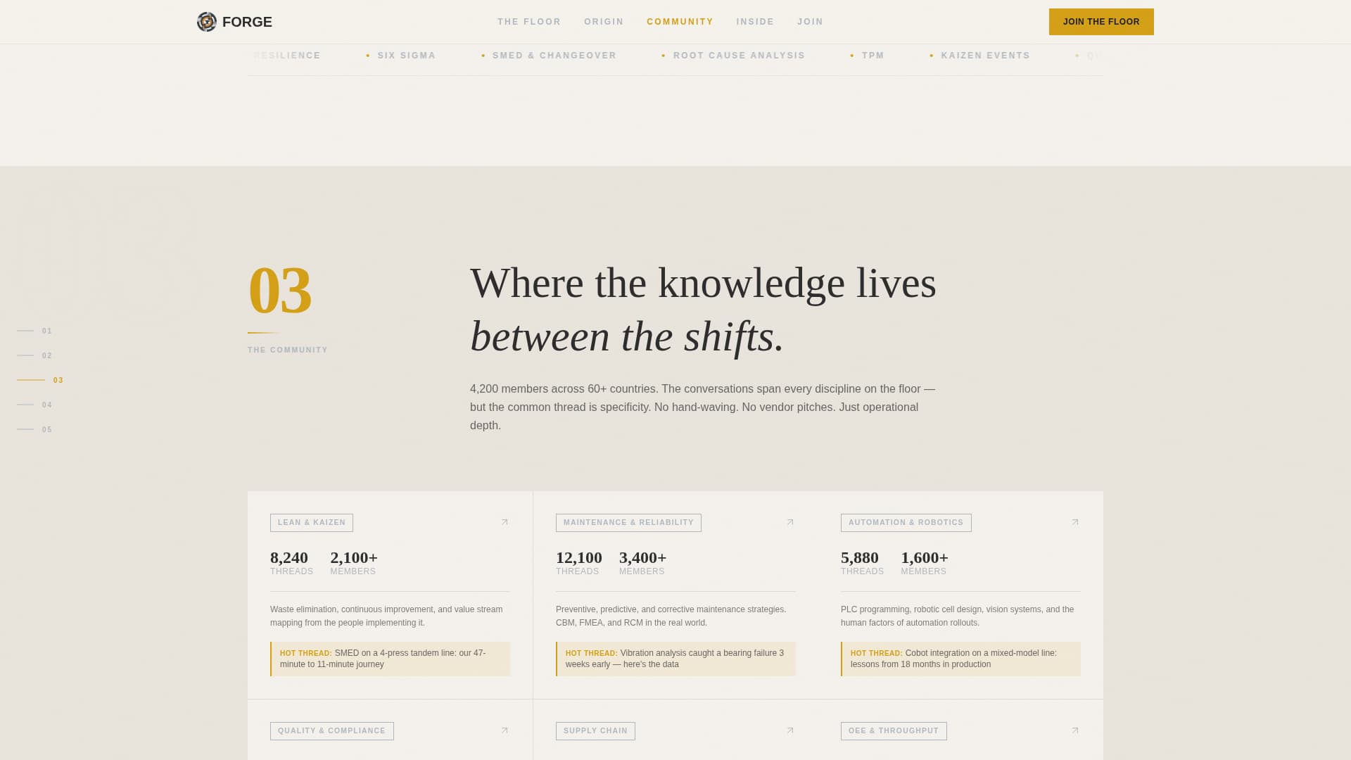 Forge - Authoritative Manufacturing Landing Page Template
