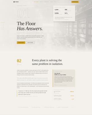 Forge - Authoritative Manufacturing Landing Page Template