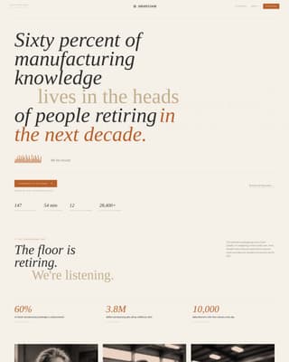 Shopfloor - Authoritative Manufacturing Landing Page Template