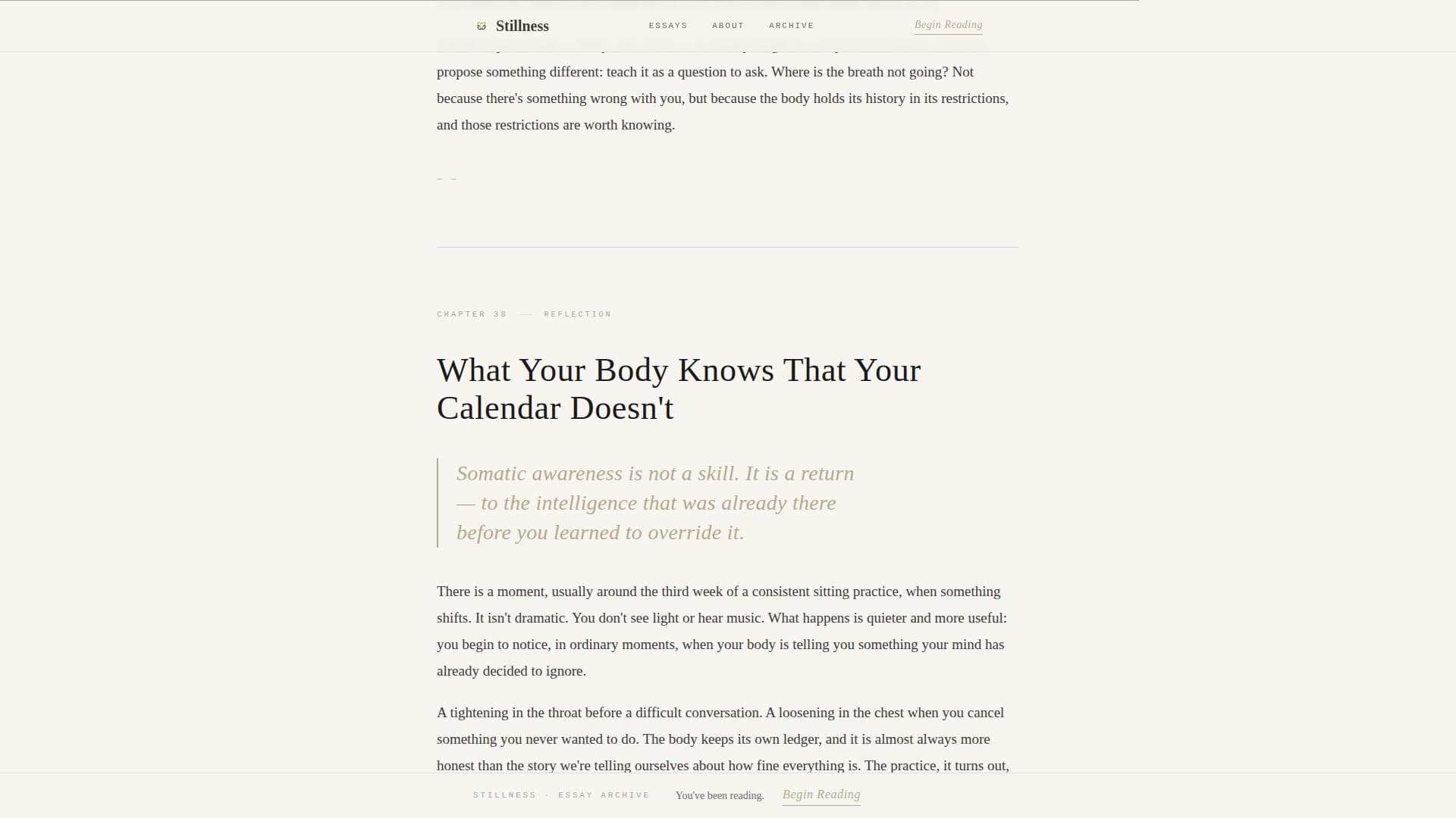 Stillness - Contemplative Mindfulness Landing Page Template