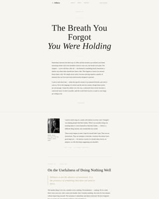 Stillness - Contemplative Mindfulness Landing Page Template