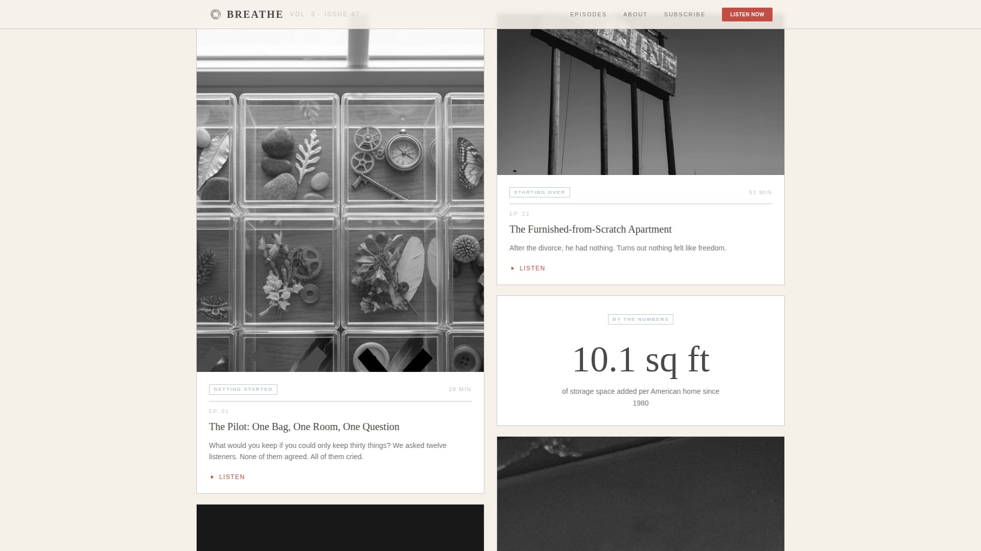 Breathe - Intentional Decluttering Landing Page Template