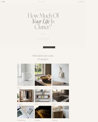 Pare - Serene Minimalist Landing Page Template