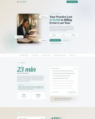 Surgicalbilling - Streamlined Oral Surgeon Landing Page Template