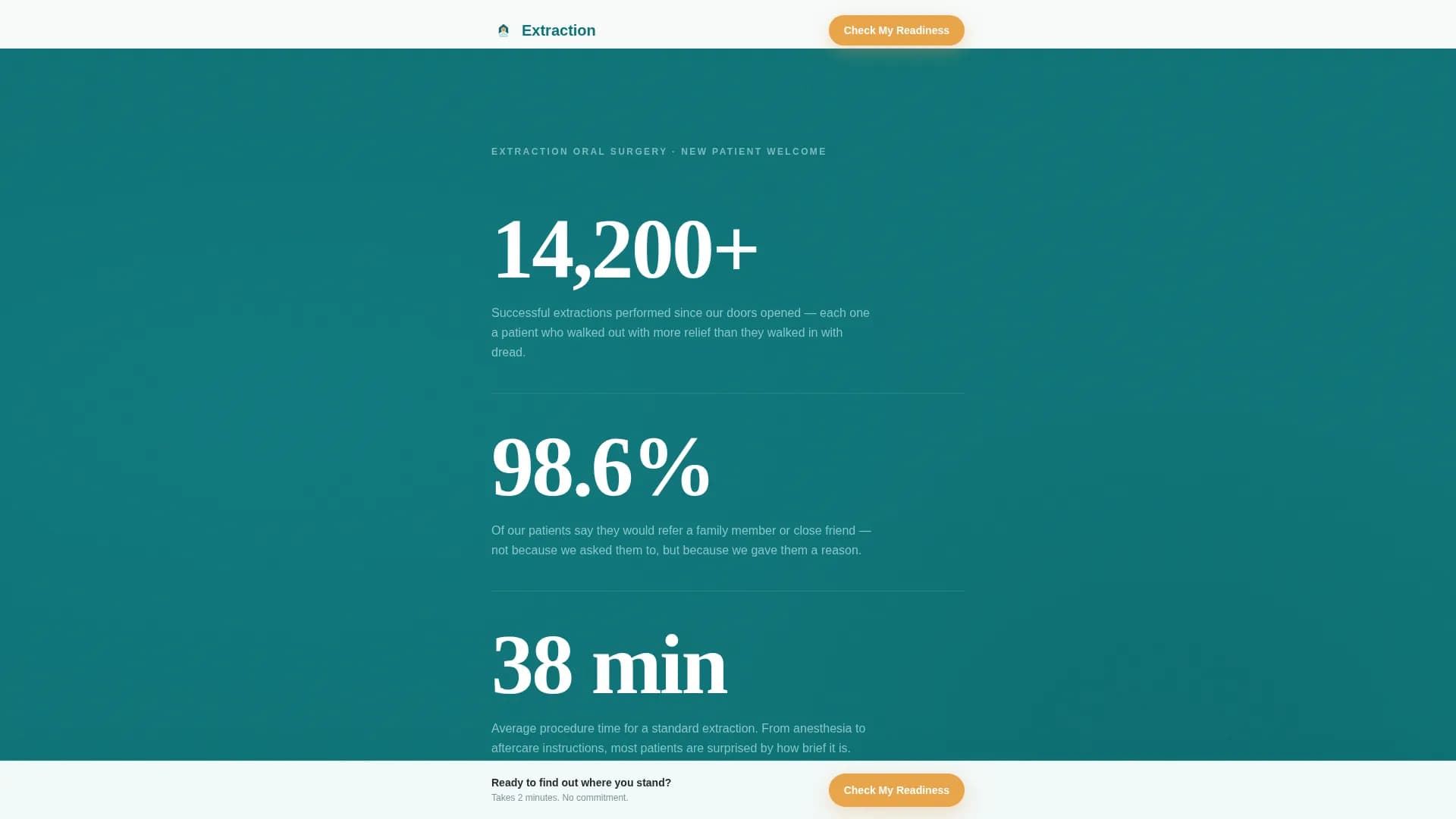 Extraction - Trusted Oral Surgeon Landing Page Template