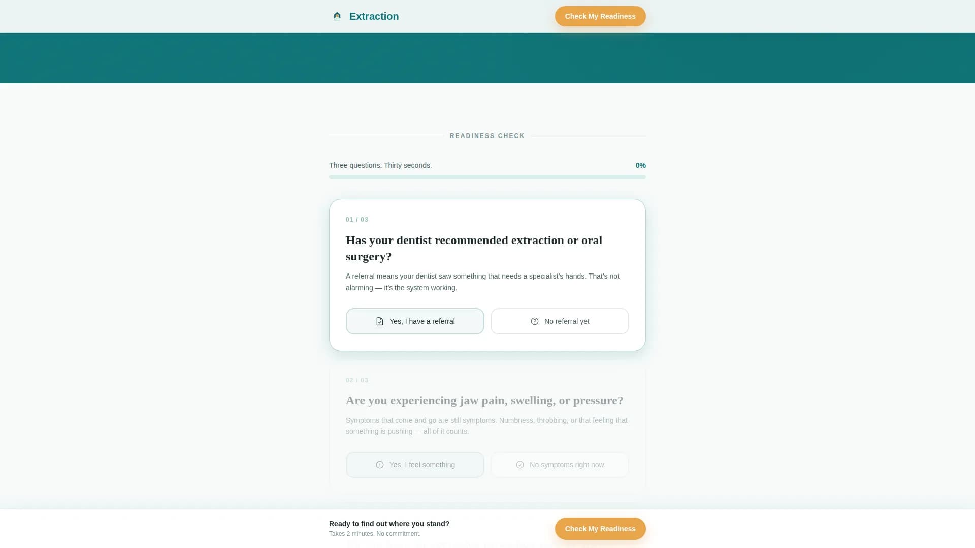 Extraction - Trusted Oral Surgeon Landing Page Template