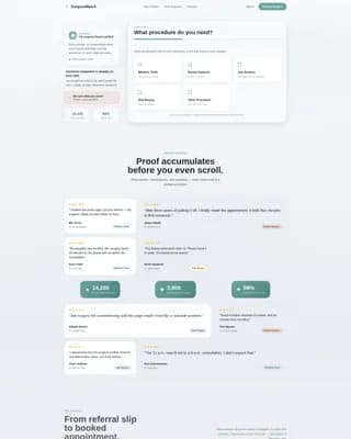 Oral Surgeon Reviews Website Template