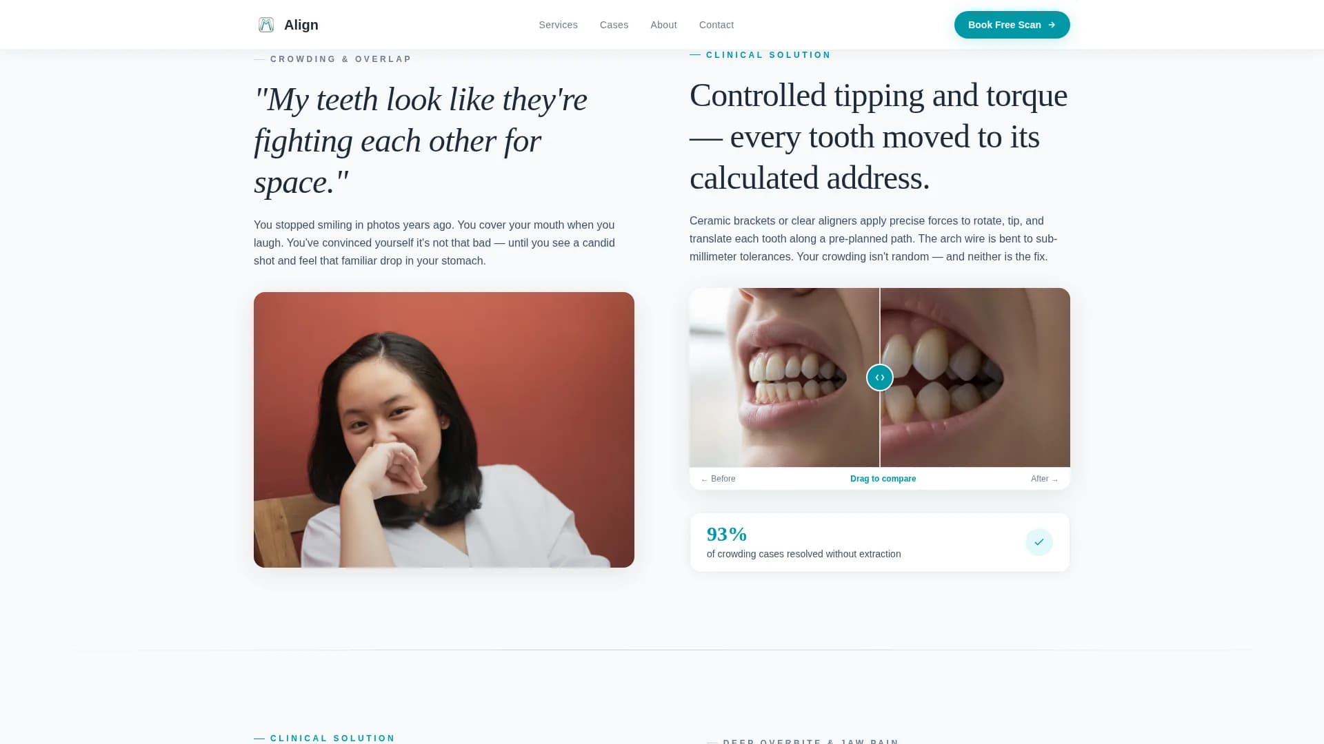 Dental Clinic Website Template — Precision Orthodontics