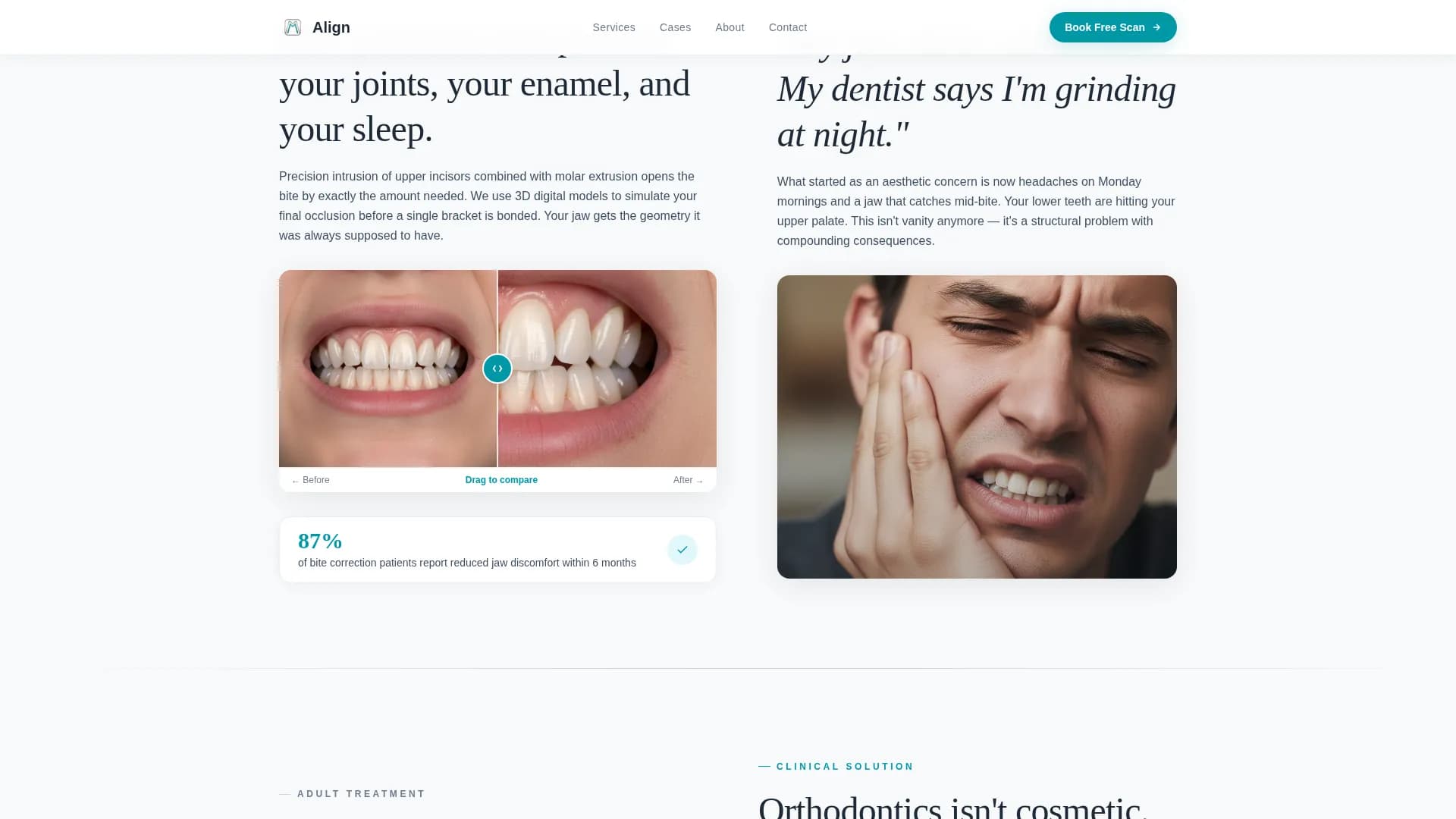 Dental Clinic Website Template — Precision Orthodontics