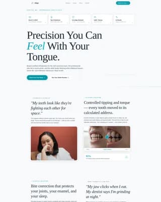 Dental Clinic Website Template — Precision Orthodontics
