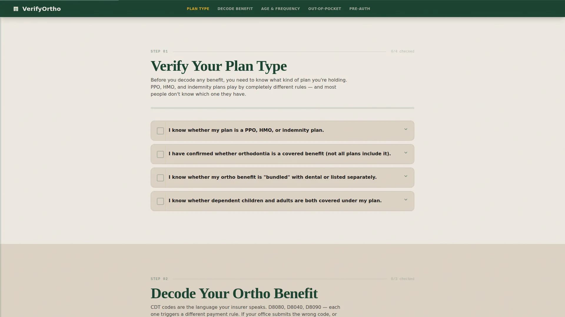 Orthodontist Insurance Verification Website Template