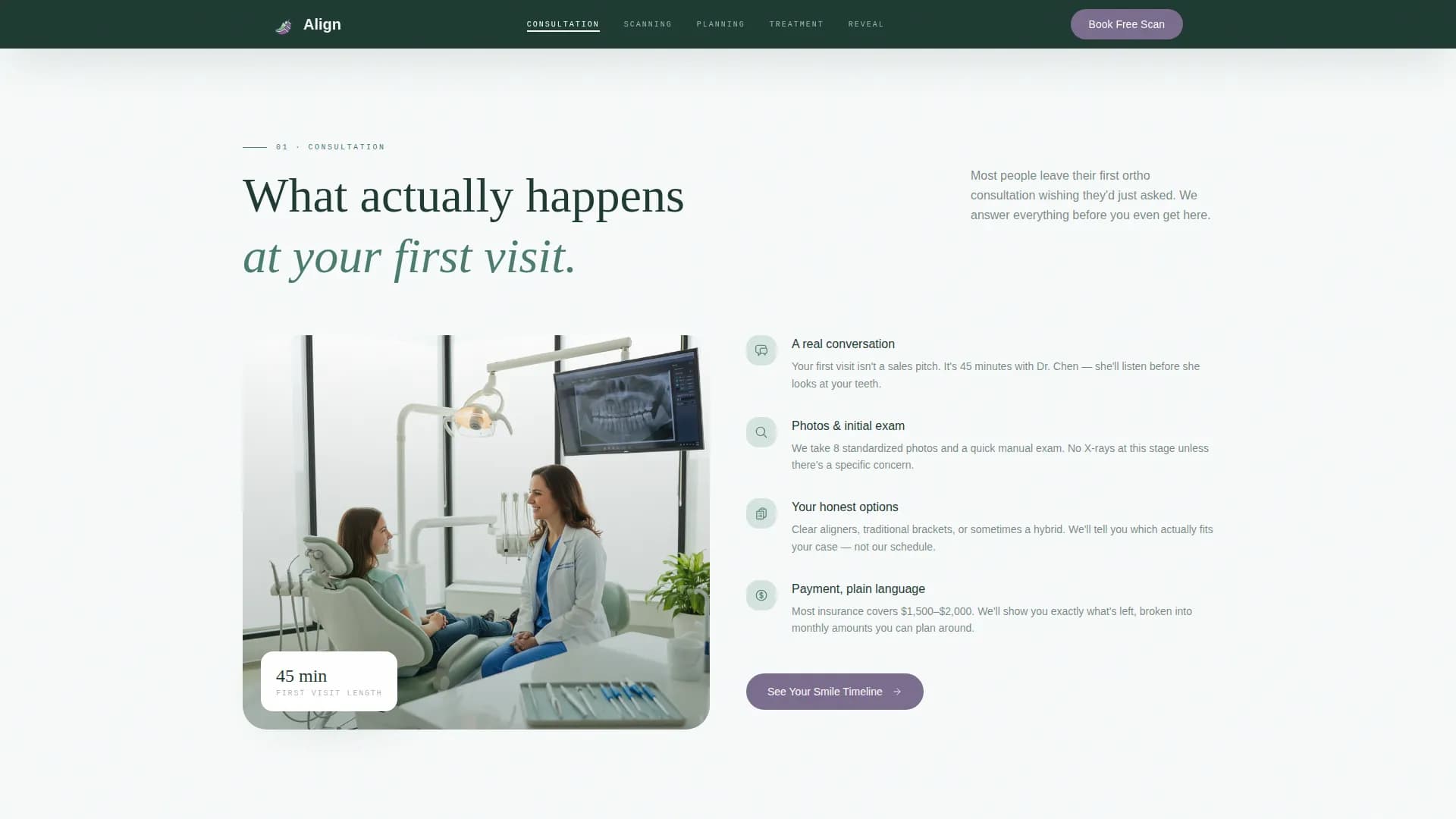 Orthodontic Treatment Journey & Process Transparency Website