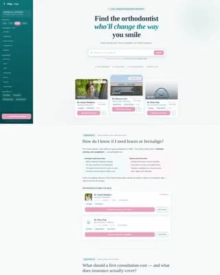Orthodontist Directory & Provider Search Website Template