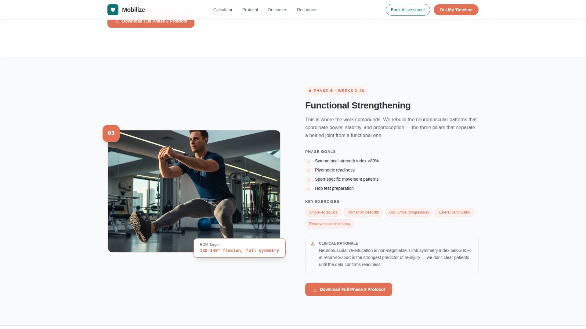 Mobilize - Precision Orthopedic Landing Page Template