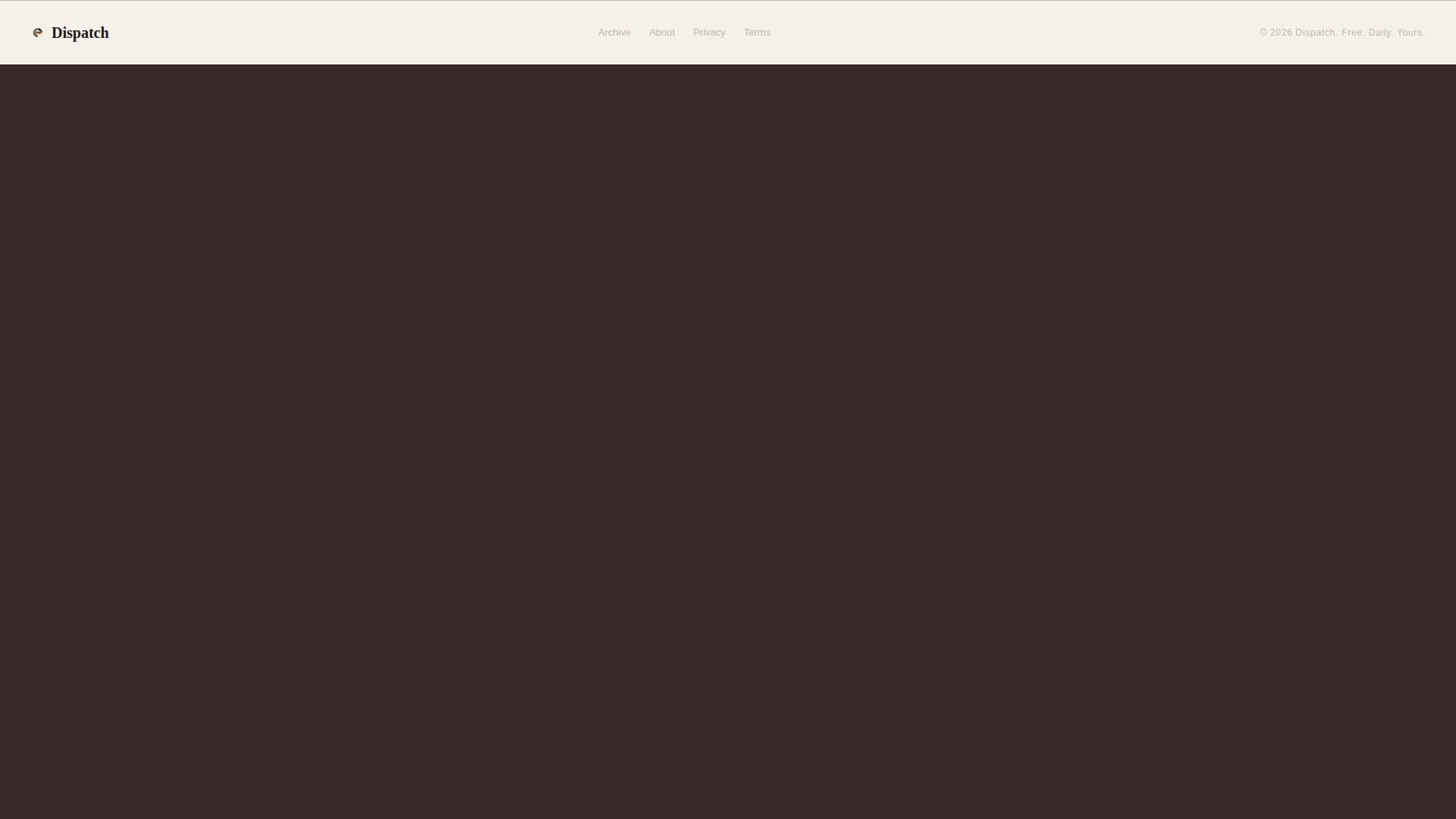 Dispatch - Authoritative Mobile Development Landing Page Template