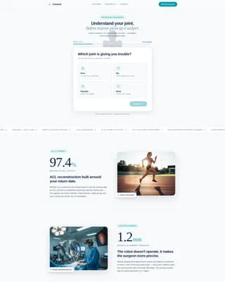 Orthopedic Surgeon Specialist Booking Website Template
