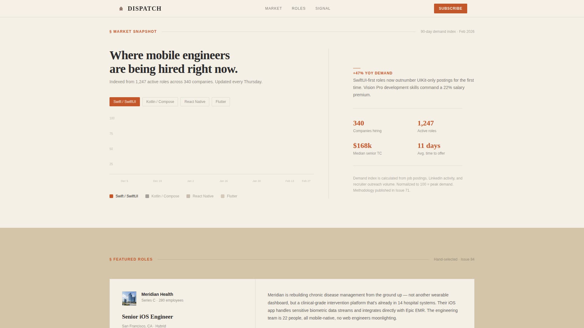 Dispatch - Authoritative Mobile Landing Page Template