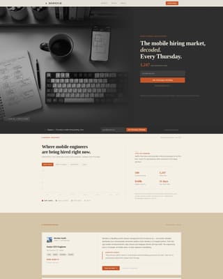 Dispatch - Authoritative Mobile Landing Page Template