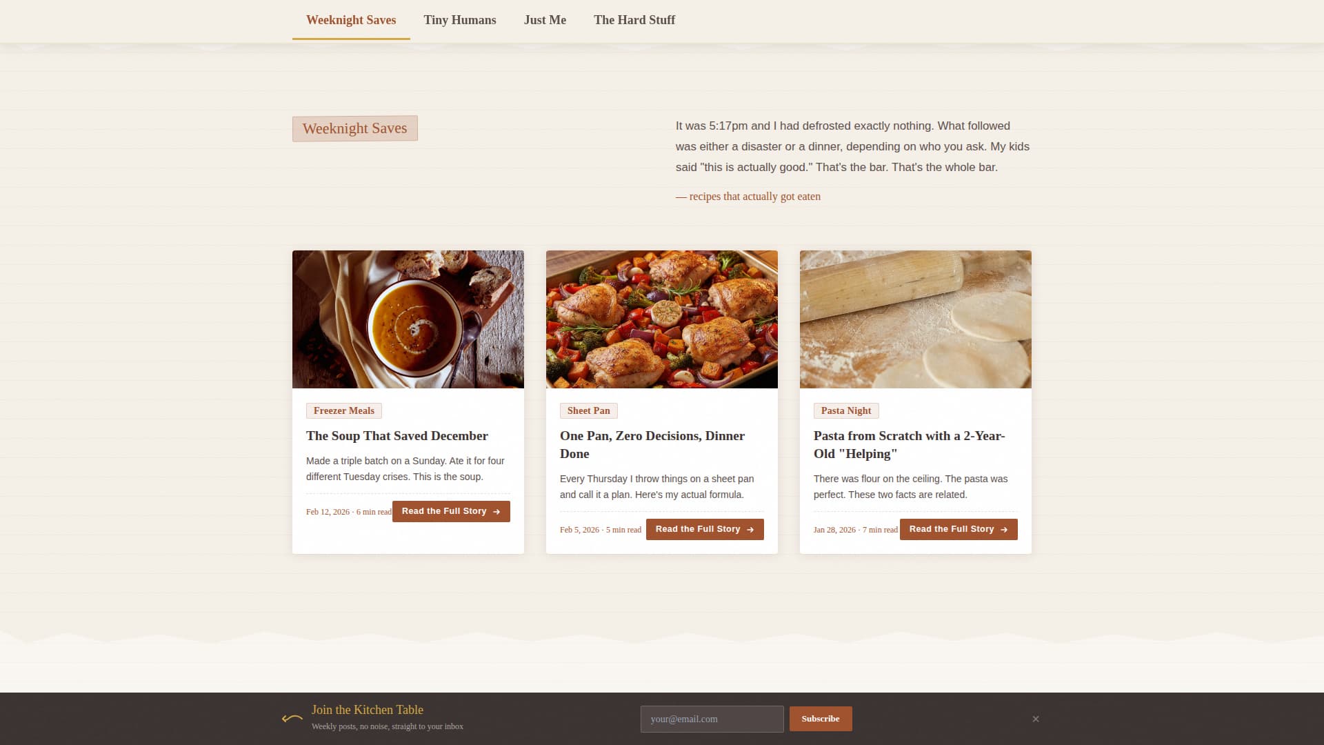 Hearth - Heartfelt Mom Blog Landing Page Template