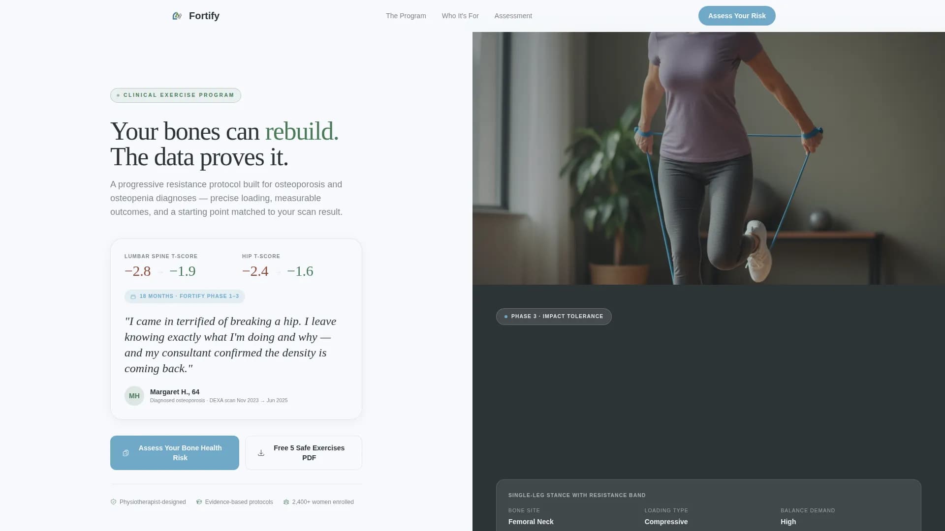 Osteoporosis Care Reviews Website Template