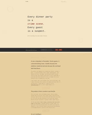 Clue - Captivating Mystery Landing Page Template