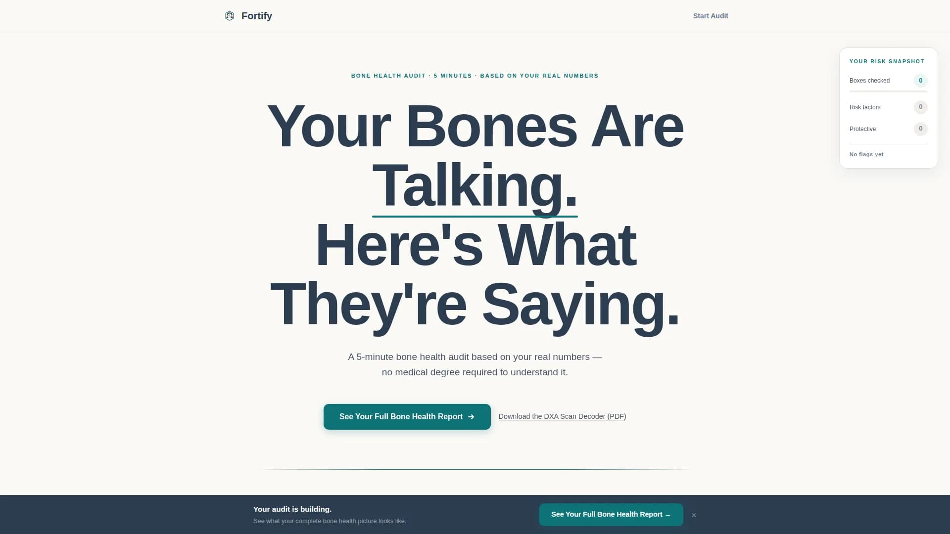 Osteoporosis Care Education Website Template