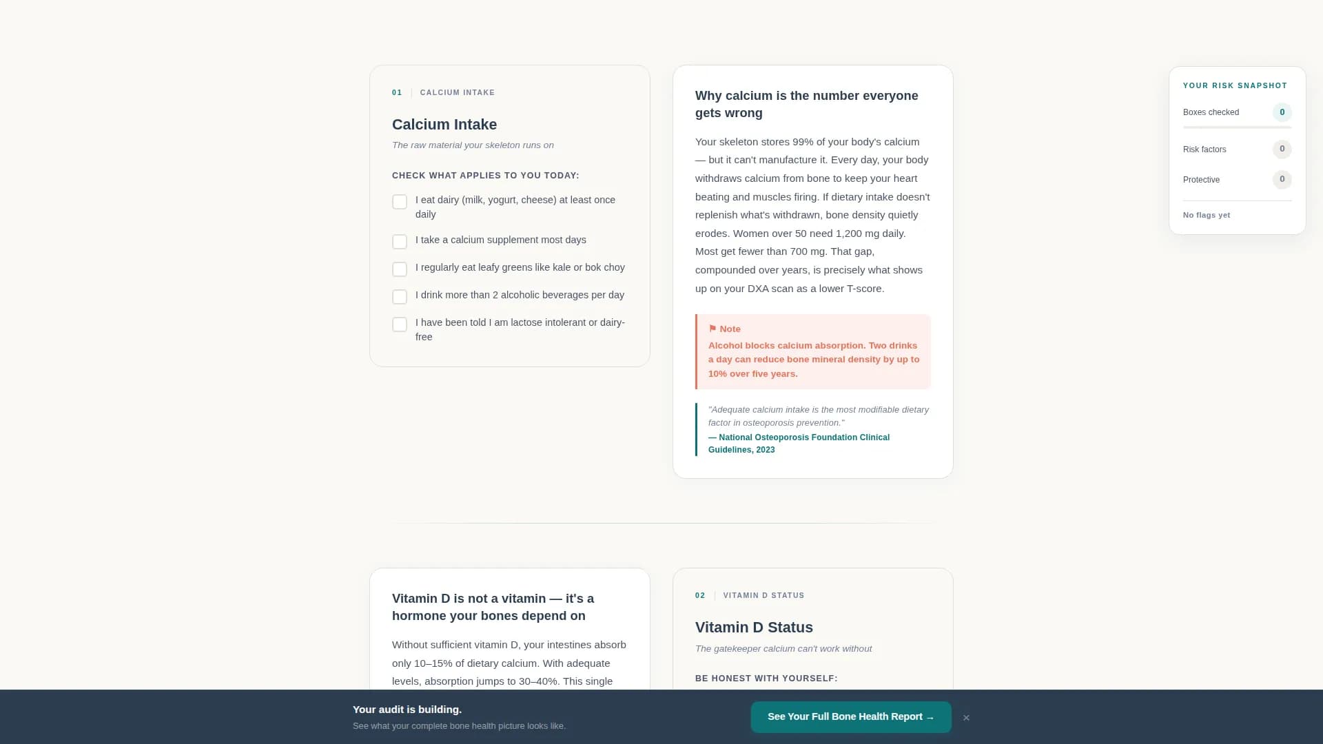 Osteoporosis Care Education Website Template
