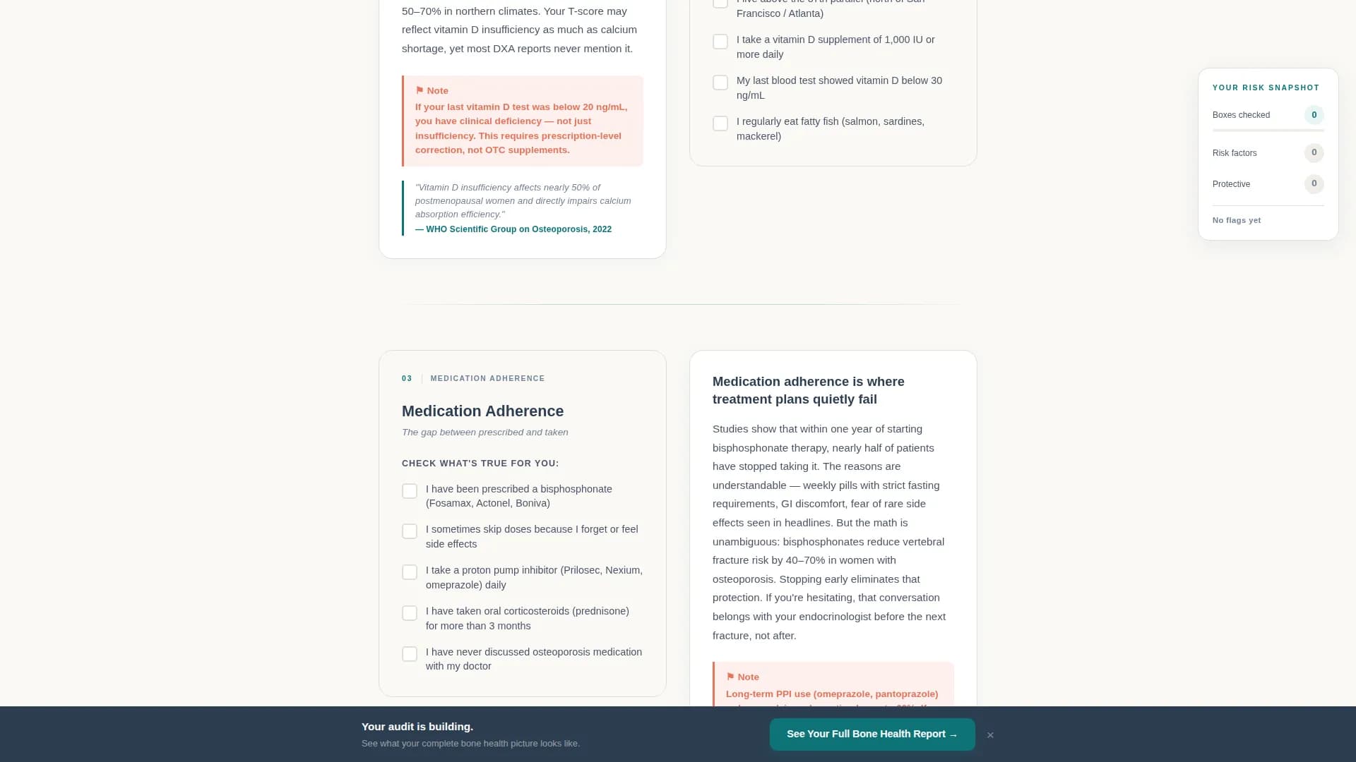 Osteoporosis Care Education Website Template