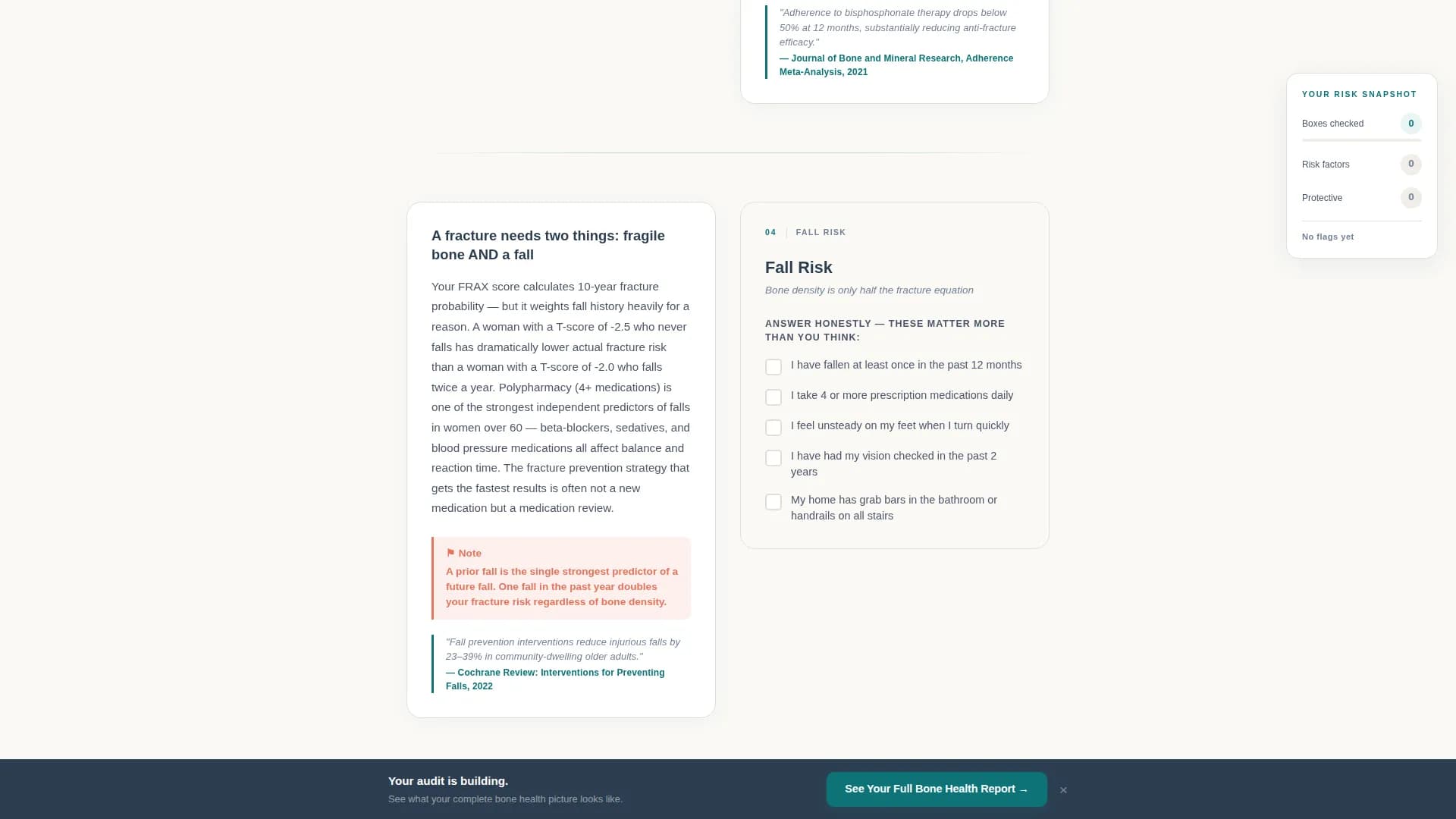 Osteoporosis Care Education Website Template
