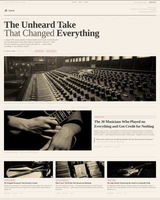 Groove - Timeless Music History Landing Page Template