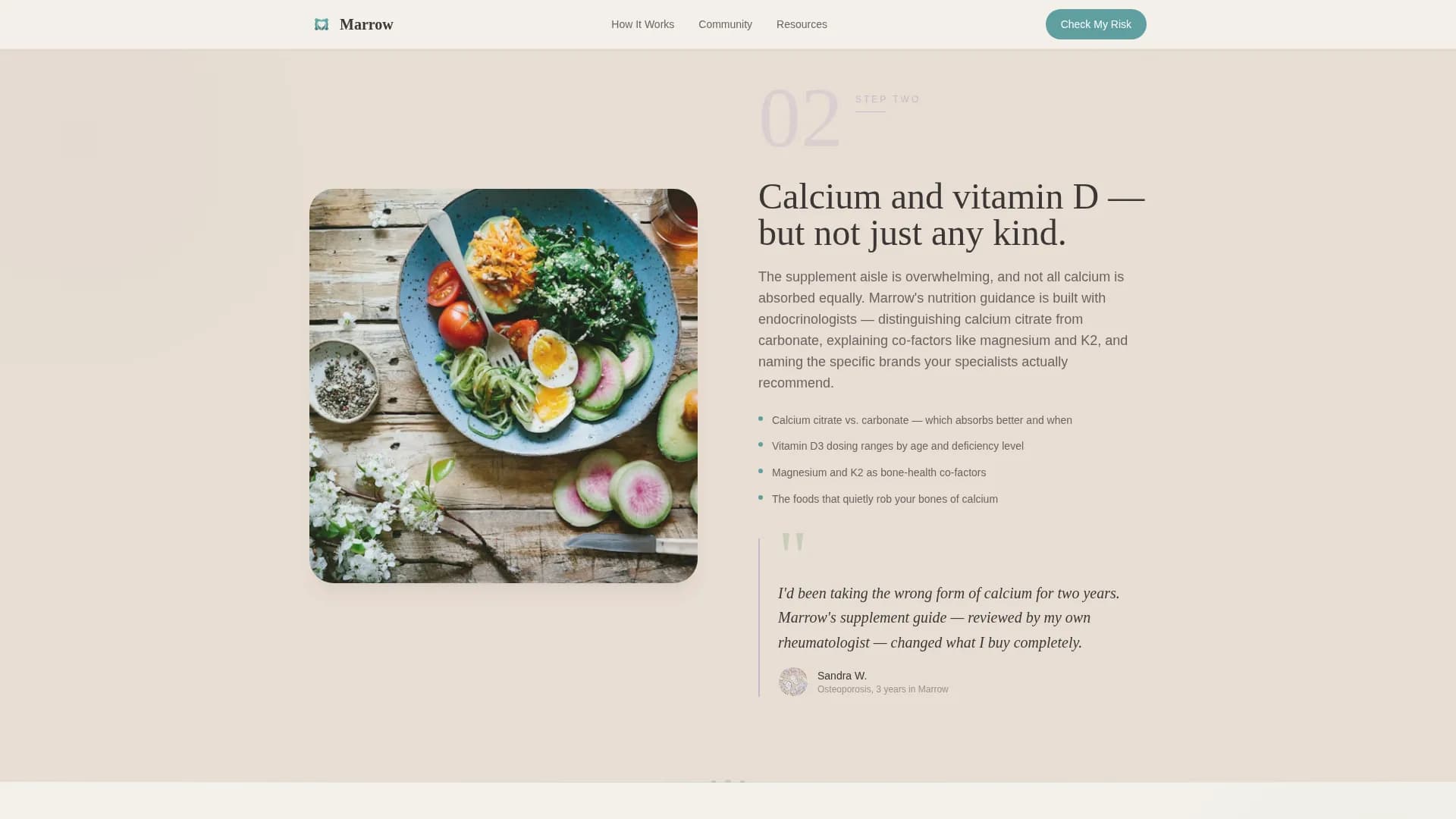 Osteoporosis Care Specialist Education Website Template
