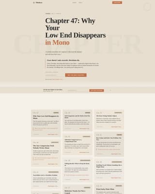 Mixdown - Authoritative Music Production Landing Page Template